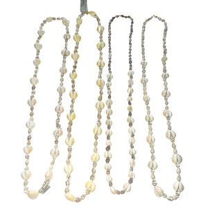 Muschel Halskette Lei Lot Natur Muschel 4 Strang Luau Beach Party Insel Hochzeit - Bild 1 von 12