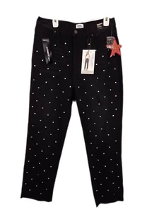 Simple Society Women's Jeans Black Size 11 Inseam 30" Super High Rise - Picture 1 of 7
