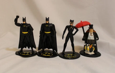 Vintage 1992 Applause Batman Figures Penguin Batman Catwoman DC COMICS Set of 4 Cover