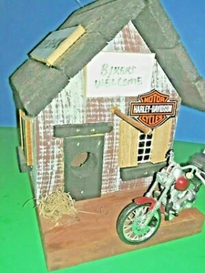 Harley davidson 'Biker Shack' Bird House - Picture 1 of 4