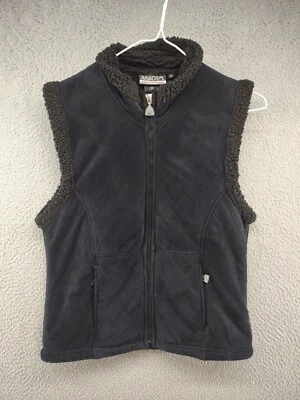 Avalanche Women’s Sherpa Lined Zip Up Suede Vest Size M Outdoors  Camping Hiking - Image 1 of 4