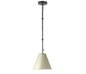 Visual Comfort TOB 5089BZ-AW Goodman 10" Pendant with Antique White Shade*NEW - Picture 1 of 2