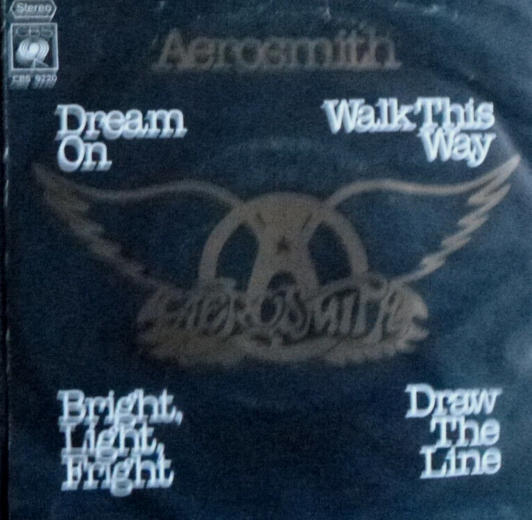 7" 1977 EP RARE IN MINT- ! AEROSMITH : Dream On / Draw The Line / Walk This Way - Bild 1 von 1