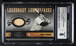 2003 Donruss Classics Legendary Lumberjacks /50 Yogi Berra #LLJ-29 CGC 8 HOF