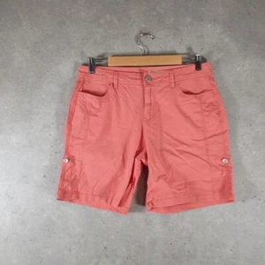 Vintage DKNY Jeans Chino Shorts 32W Pink Women’s Pockets Casual Cotton Jorts - Picture 1 of 8
