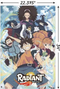 Anime Poster Wall Radiant 22.375x34” Hanging Decor Art Print Mancave - Picture 1 of 6