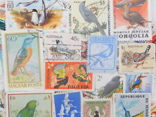 STAMP Topical 《BIRDS》 30pcs lot OFF paper philatelic collection thematic 