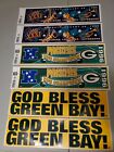 Green Bay Packers XXXI Season Bumper Sticker Lot NFC Conference Champs God Bless