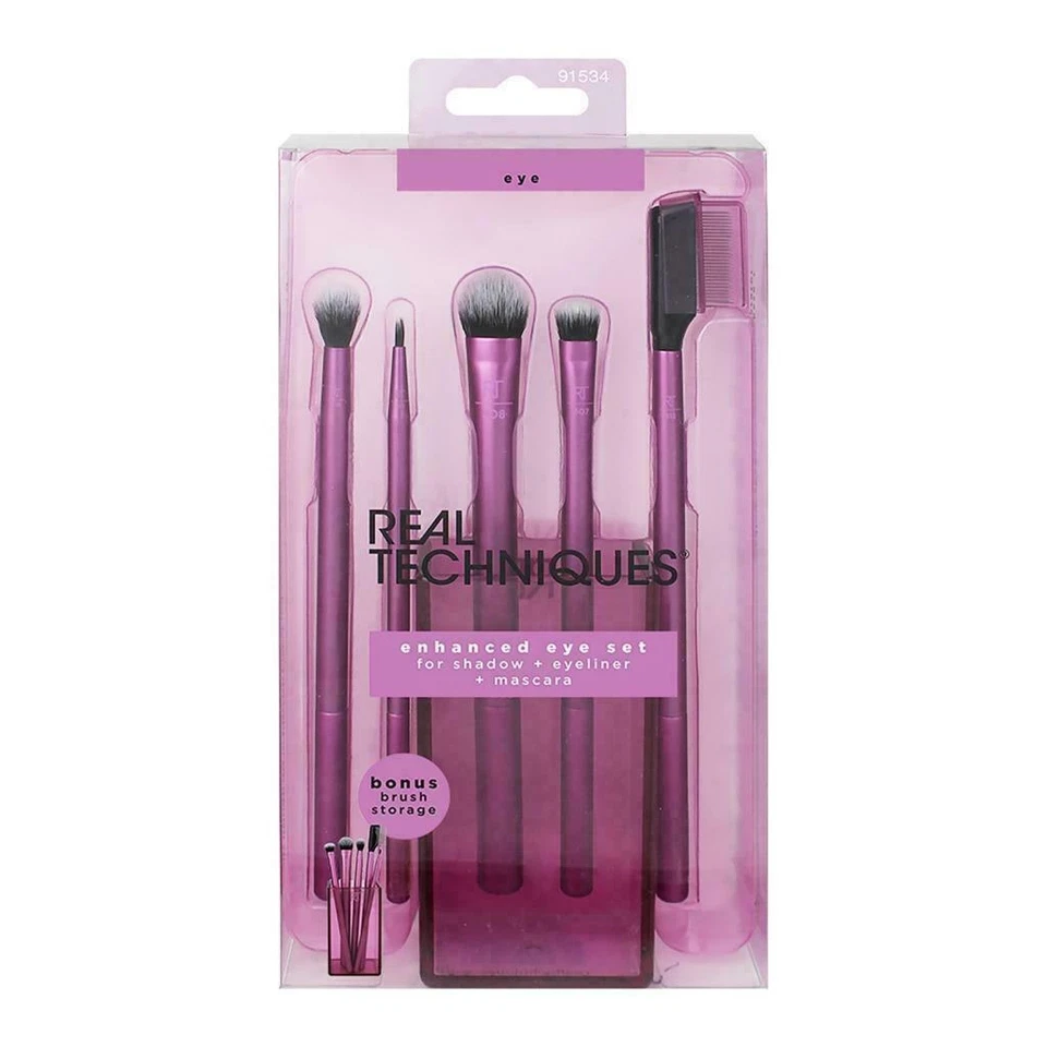 Real Techniques Enhanced Eye Makeup Brush Set - 6 Piece Set 91534 - Image 1 of 1