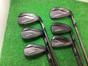 Taylor Made STEALTH BLACK Iron Flex S 5-9P Set of 6 EXPRESS from JAPAN - Picture 1 of 5