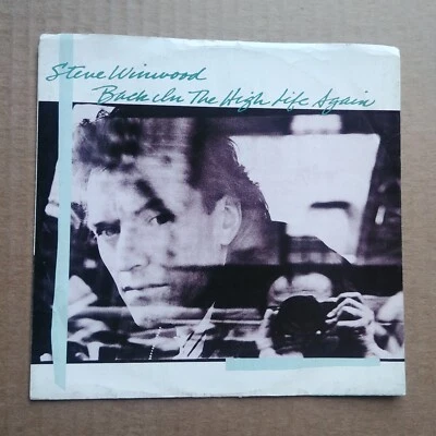STEVE WINWOOD Back In The High Life Again NO RECORD!!! PICTURE SLEEVE ONLY 45 7" - Image 1 of 3