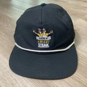 Pardon My Cheese Steak Mütze schwarz Seil Druckknopflasche Unisex verstellbar - Bild 1 von 9