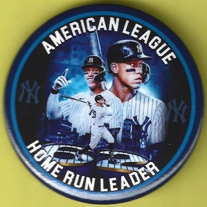 2022 Aaron Judge 2.25"/ American League Home Run Leader - Souvenir Button(Pin2) - Picture 1 of 2