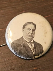 William H. Taft 1908 LARGE badge campaign pin button political - Picture 1 of 7