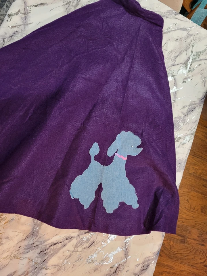 Falda caniche talla grande hecha a mano 34" cintura Foto 1 de 3