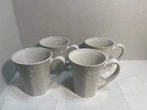 4–Better Homes & Garden Country Crest Cream Mugs Cups 2609 - Picture 1 of 6