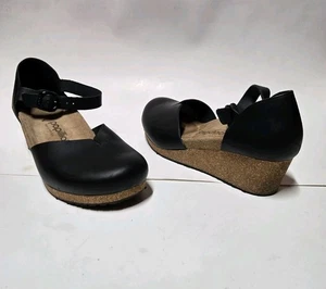 Birkenstock Papillio Mary Wedge Clog Black Size 10 - Picture 1 of 7