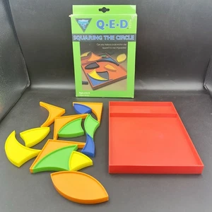 BHS Games Q.E.D Puzzle Squaring The Circle Game Vintage Complete - Picture 1 of 16
