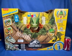 New 26" DILOPHOSAURUS Jurassic World  IMAGINEXT Lights SOUNDS Spits Projectiles - Picture 1 of 8