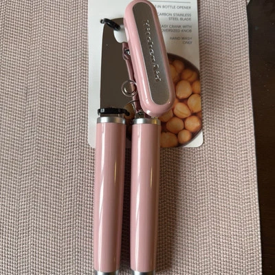 PINK KitchenAid Can Opener Multifunction Dried Rose HDRA Easy Crank NEW /pkg - Image 1 of 3