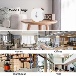 Effortlessly Monitor Temperature and Humidity Levels with Smart Sensor - Picture 1 of 12