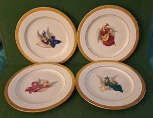 Nikko Fine China Patra Angelic 8" Dessert/Salatteller Gold Filigraner Rand EUC - Bild 1 von 9