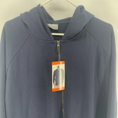 32 Degrees Heat Men's Full Zip Hooded Jacket, Blue, Size XXL New With Tags - Image 1 of 4