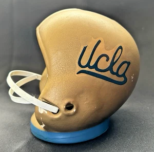 Vintage UCLA Bruins Football Helmet Ceramic & Metal Piggy Bank Rare! - Picture 1 of 12
