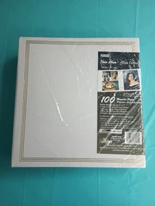 NIP Pioneer Deluxe Large Photo Album TR-100W White Magnetic 3-Ring 100 Page - Picture 1 of 6