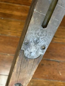 Rare Antique Disston & Morss Wood & Brass 26" Carpenters Level Keystone Tool Co - Picture 1 of 7
