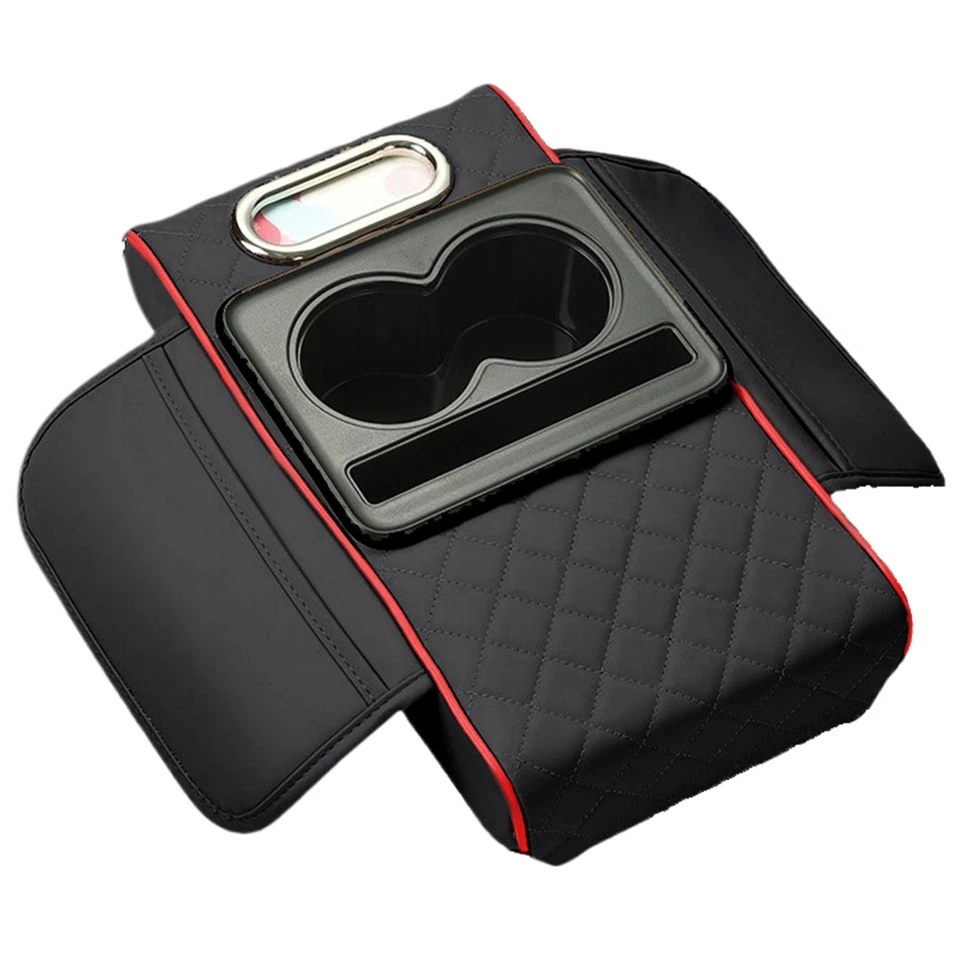 Almofada console central apoio de braço carro copo e suporte para telefone capa multifuncional  - Imagem 1 de 4