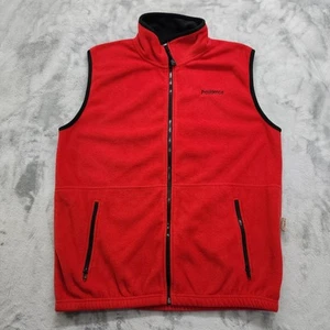 Colorado Timberline Fleece Vest Mens L Red Black Full Zip Embroidered Providence - Picture 1 of 10