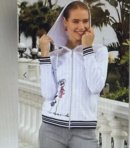 Simply Art by Dolcezza 2pc Women's XL Hoodie Jacket Etagere & Miss Eze & Shirt - Picture 1 of 6