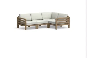 Pottery Barn Ibiza Eckstuhl Kissen Set Natur Sonnenschirm 27" 🔥 - Bild 1 von 6