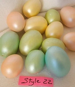 12 Pearl Easter Eggs, Basket Filler, Bowl Filler, Crafts, Light Weight, NEW - Bild 1 von 13