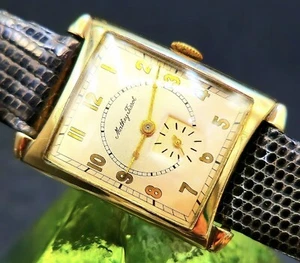 Vintage MATHEY-TISSOT 1950's Manual Wind Swiss Retro Men's Watch W/ Superb Dial - Picture 1 of 3