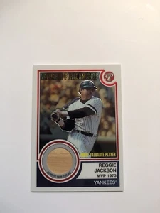 2005 Topps Pristine Legends Baseball Valuable Performance Reggie Jackskson relic - Picture 1 of 5