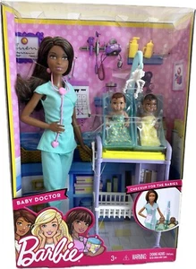 Barbie Baby Doctor Doll & Playset Mattel DVG12 (New in Box/ Unused) - Picture 1 of 8