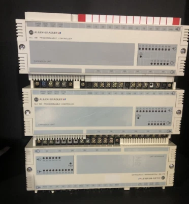 ALLEN BRADLEY SLC100 PROGRAMMABLE CONTROLLER 1745-LP101 Lot of 3 - Image 1 of 3