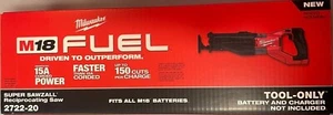 Milwaukee 2722-20 Fuel M18 volt Sawzall Reciprocating Saw New in Box - Picture 1 of 1