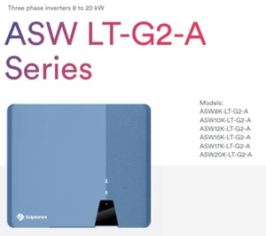 Solplanet 15kW 3 Phase 2 MPPT/4 Strings w/wifi w/ DCI (ASW15K-LT-G2-A) - Picture 1 of 4