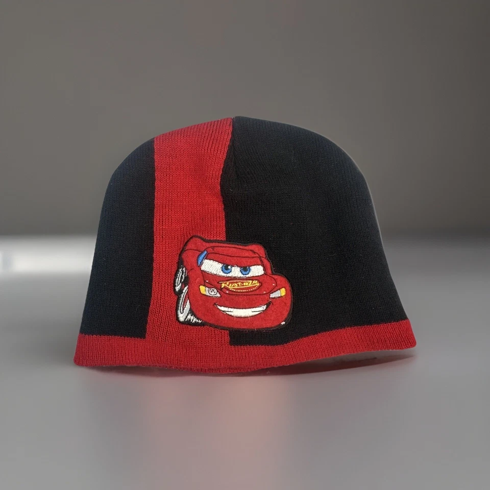 Gorro Cars Gorro Juvenil Negro Rojo Tejido Niños Disney Cosido Steve Mcqueen Foto 1 de 4