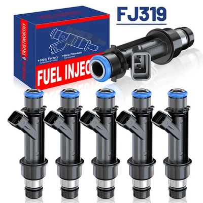 6 топливных форсунок для Chevrolet Colorado 2,8 и 3,5 л 2004-2006 2,9 и 3,7 л 2007 - Изображение 1 из 4