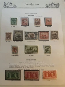 New Zealand - 1936 Mint Pictorial Officials, 1935 Jubilee - Seven Seas Stamps - Picture 1 of 1