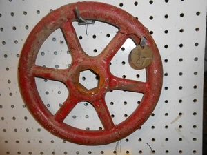 MANGO DE VÁLVULA ROJO 10 PULGADAS 6 RADIOS 1 5/8 A 1 1/2 AGUJERO HEXAGONAL CÓNICO FAIRBANKS OPN AR - Imagen 1 de 5