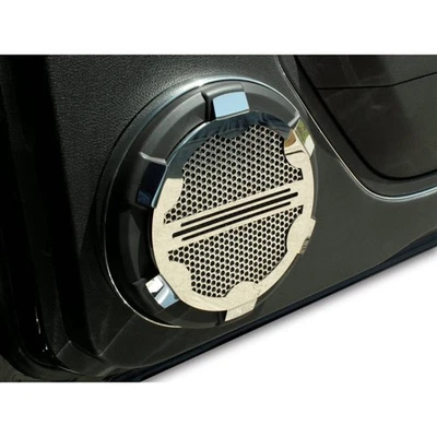 Kit de rejilla de altavoz estilo línea de acero inoxidable pulido para Ford Mustang V6/GT 2005-09 Foto 1 de 4