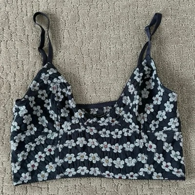 Bralette Intimately Free People Floral Estilo Bustier Bordado Mediano Foto 1 de 4