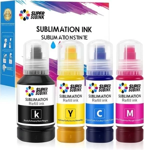 Sublimation ink Refill Fits Epson ECO-Tank ET-1810 2810 1800 2710 2714 2711 2726 - Afbeelding 1 van 6