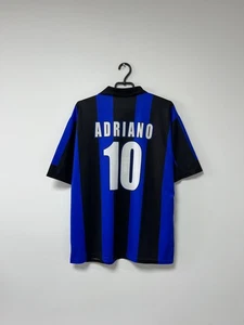 Inter Milan 1996 1997 Home Maglia Football Shirt Jersey Adriano #10 Mens sz XL - Picture 1 of 18