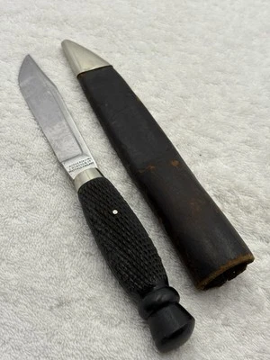 Cuchillo y funda de caza Bowie J Rodgers & Sons hechos en Sheffield Inglaterra (#10) Foto 1 de 4